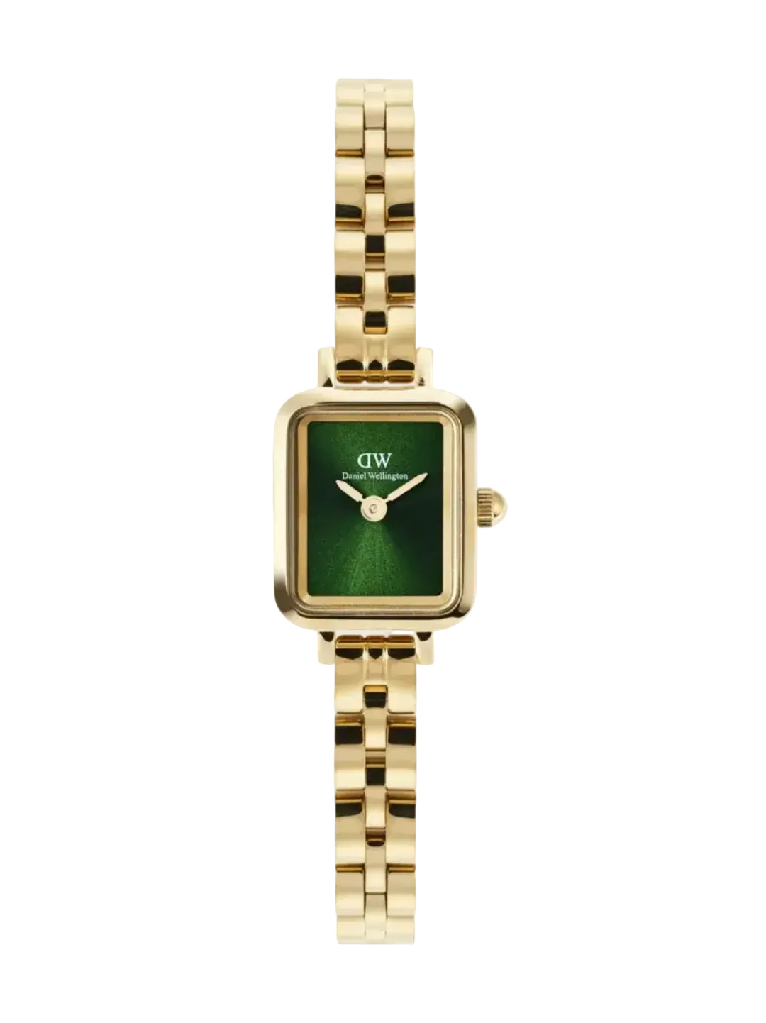 Daniel Wellington Quadro Mini Arch 3-link Emerald Sunray Gold
