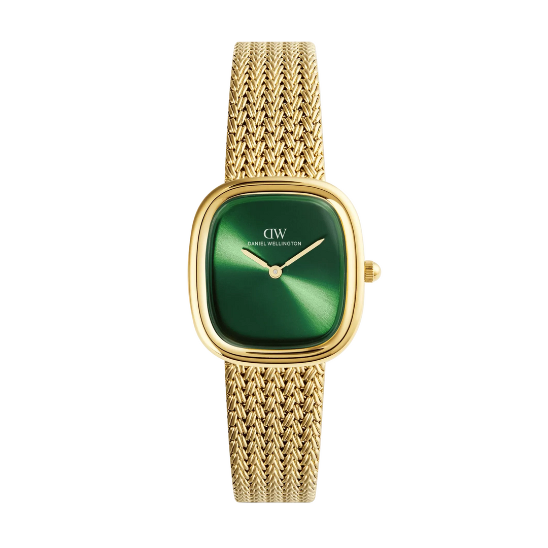 Daniel Wellington Margot Braided Mesh Emerald Gold Ladies Watch