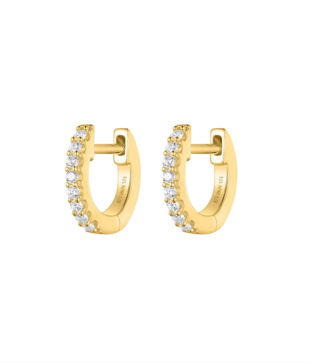 Nana Kay Glamour Girl Creole Zirconia Mini Earrings
