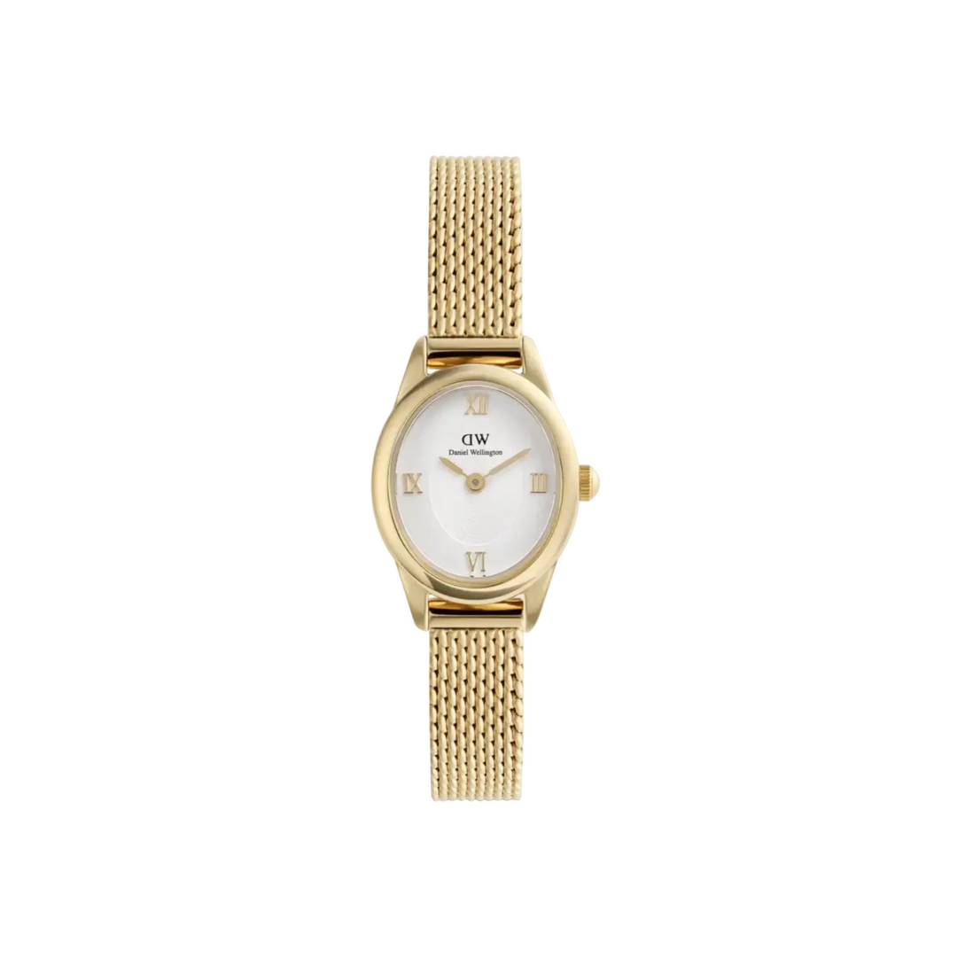 Daniel Wellington Ophelia Mini Mesh White Gold Watch