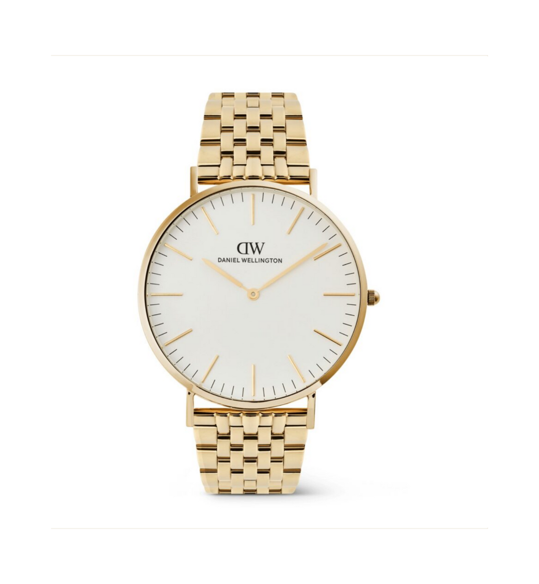 Daniel Wellington Classic 7-Link Gold Ladies Watch