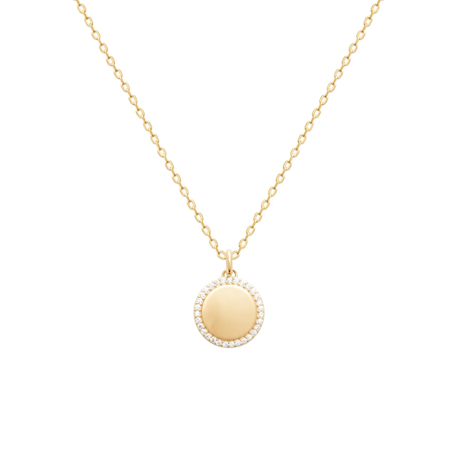 Burren Glamorous Goddess Disc Pendant Necklace