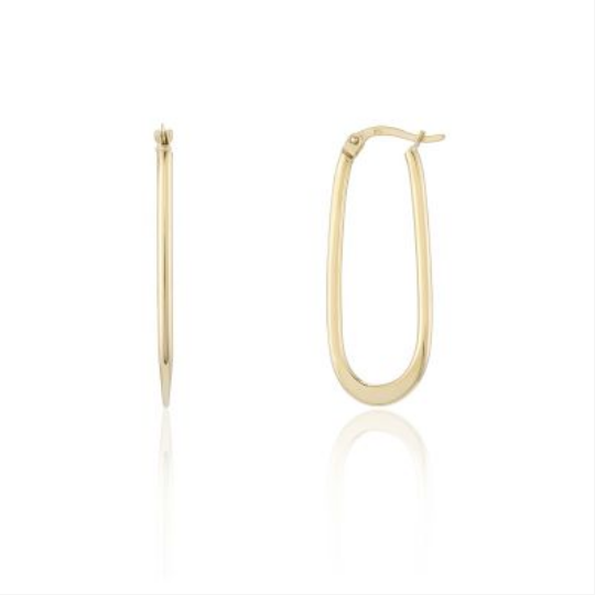 Mark Milton 9ct Yellow Gold Racetrack Earrings