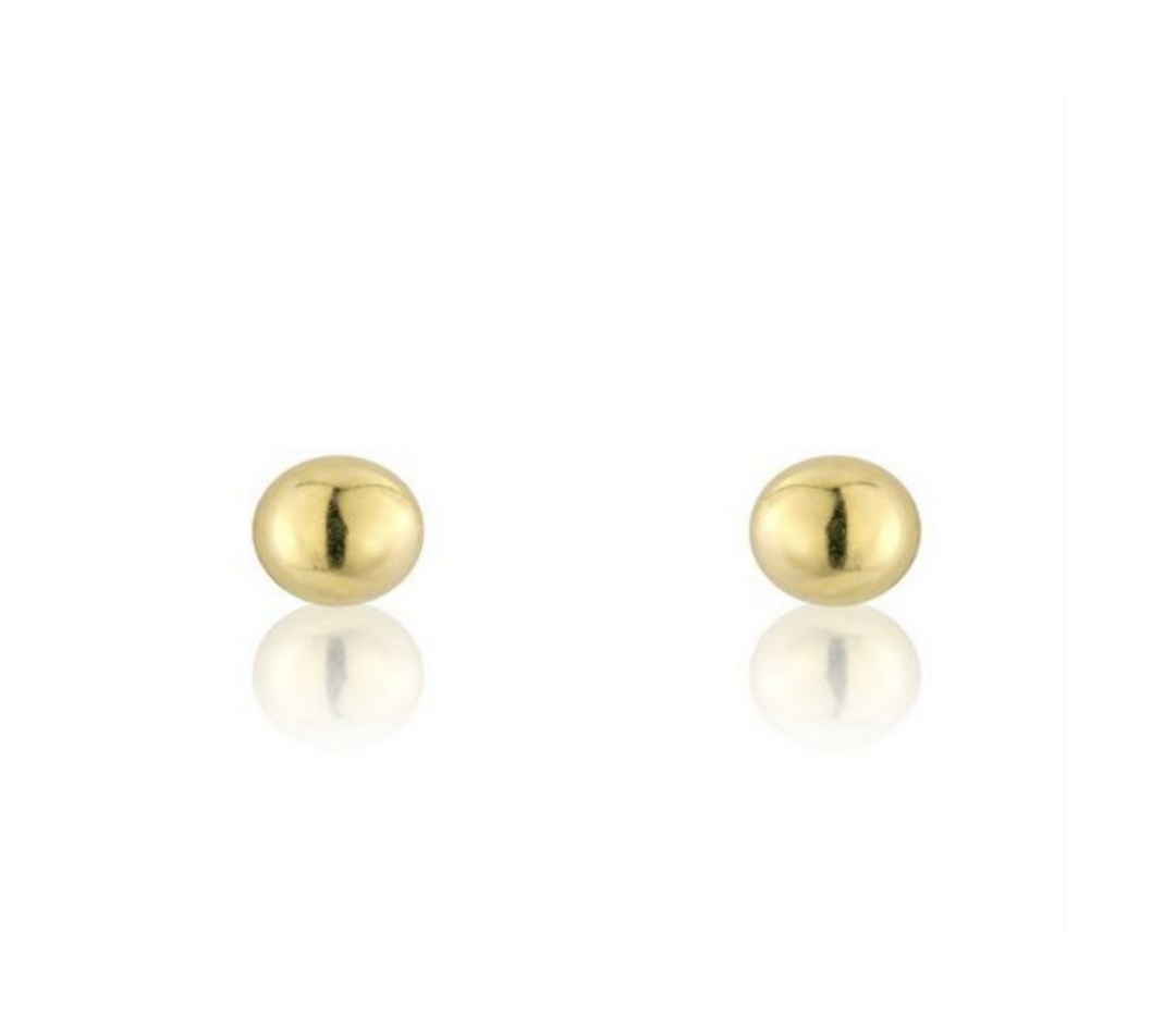 Mark Milton 9ct Yellow Gold Small Plain Gold Ball Studs Earrings
