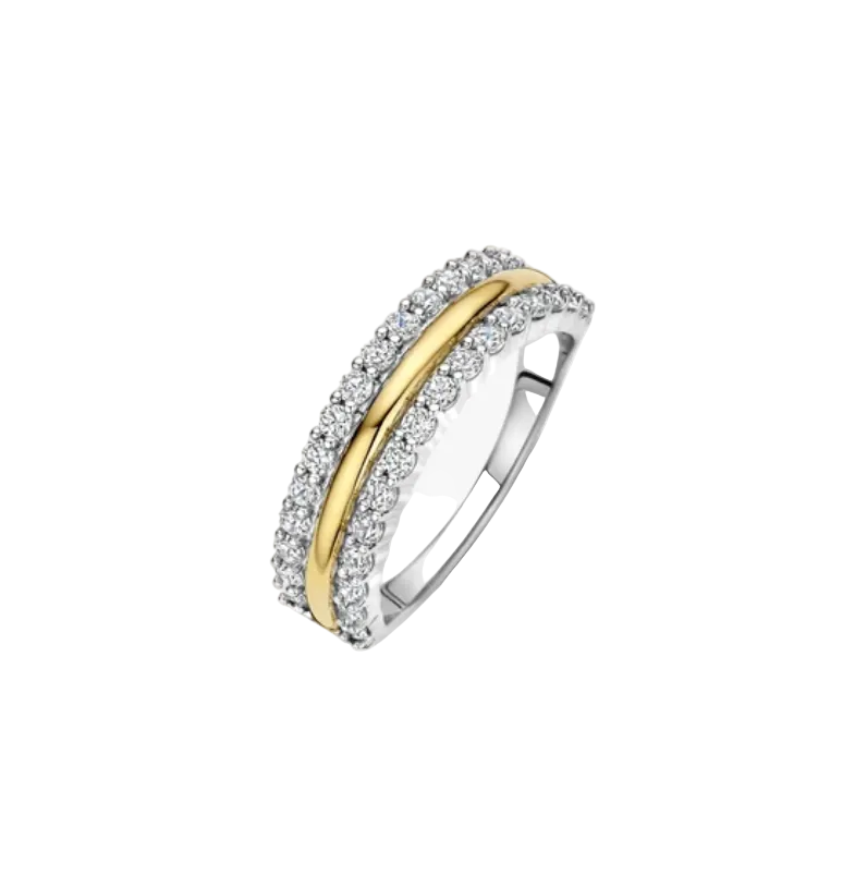 Ti Sento Triple Band Zirconia Ring