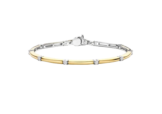 Ti Sento Classic Rectangular Zirconia Bangle