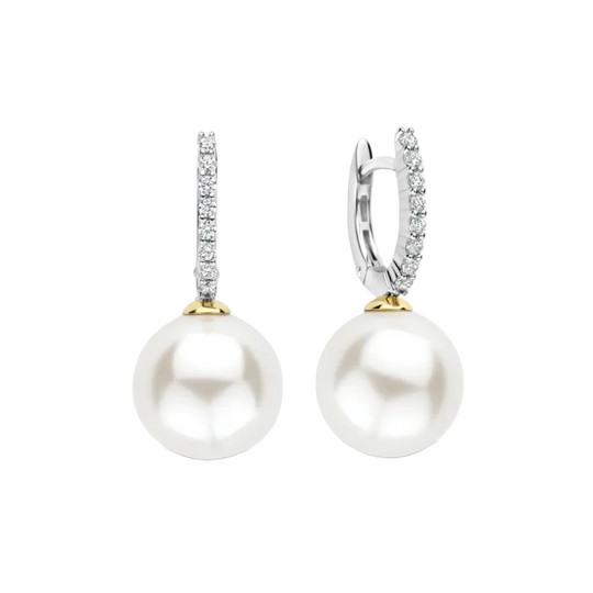 Ti Sento Icon Parel Hoops Gold Vermeil Earrings