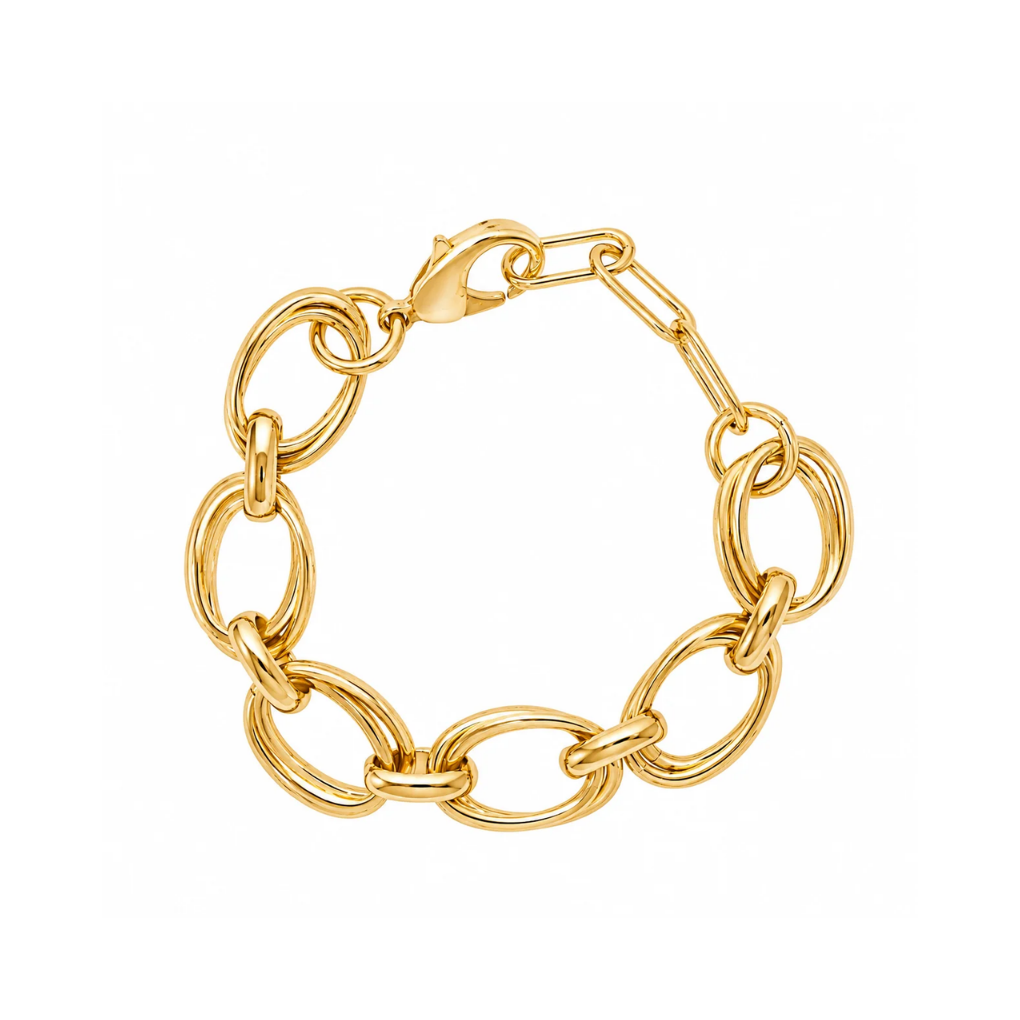 Burren Heavy Heart Statement Chain Bracelet