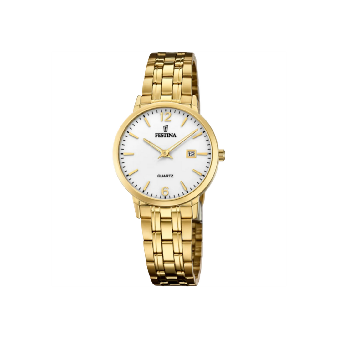 Festina Ladies Steel Dial Watch