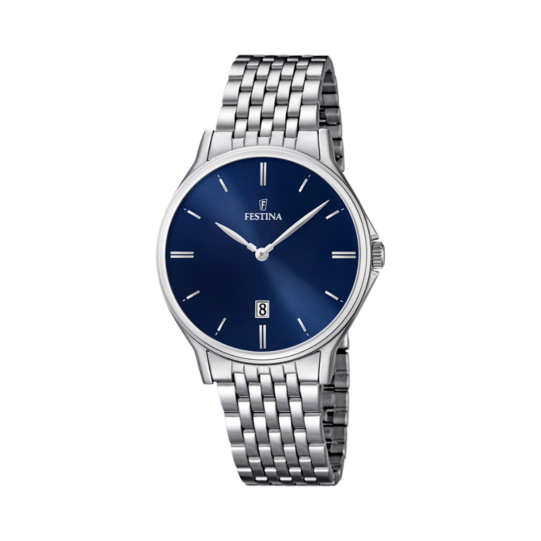 Festina Gents Blue Dial Watch
