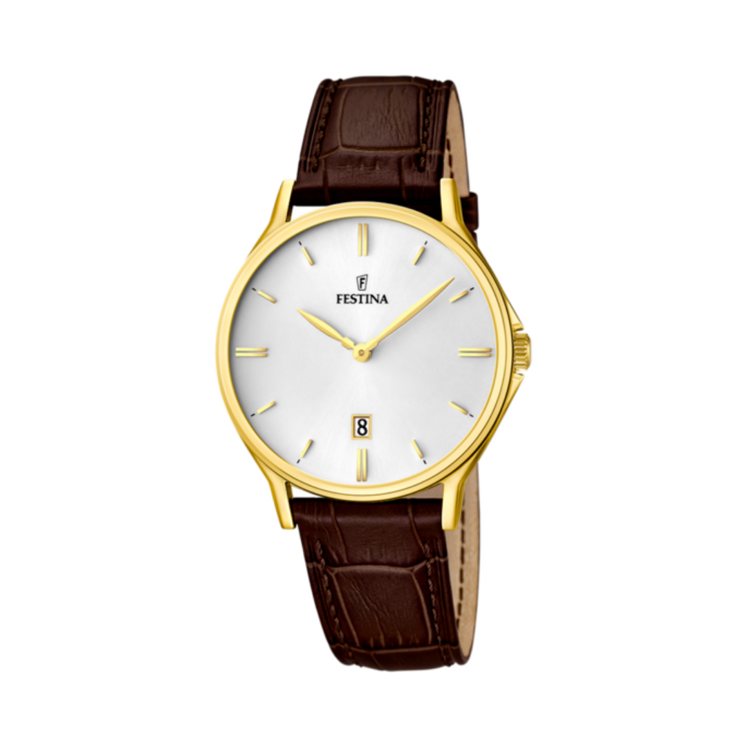 Festina Gents White Dial Watch