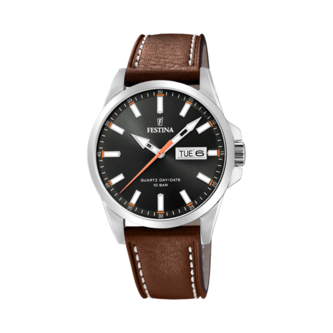 Festina Gents Classic Black Dial Watch