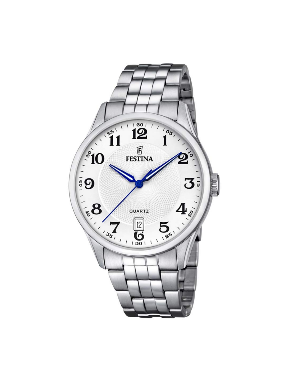 Festina Gents Steel White Dial Watch