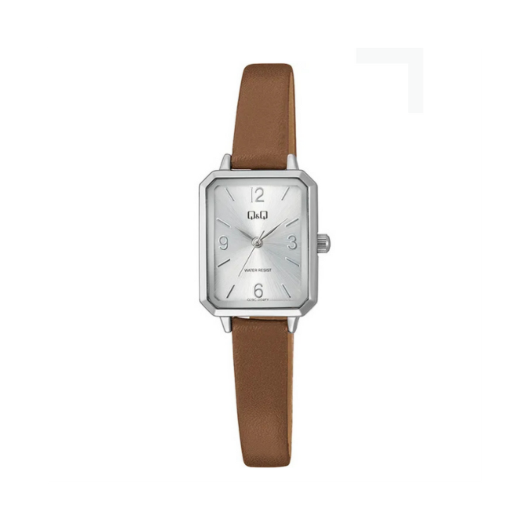 Q&Q Ladies Brown Strap Watch