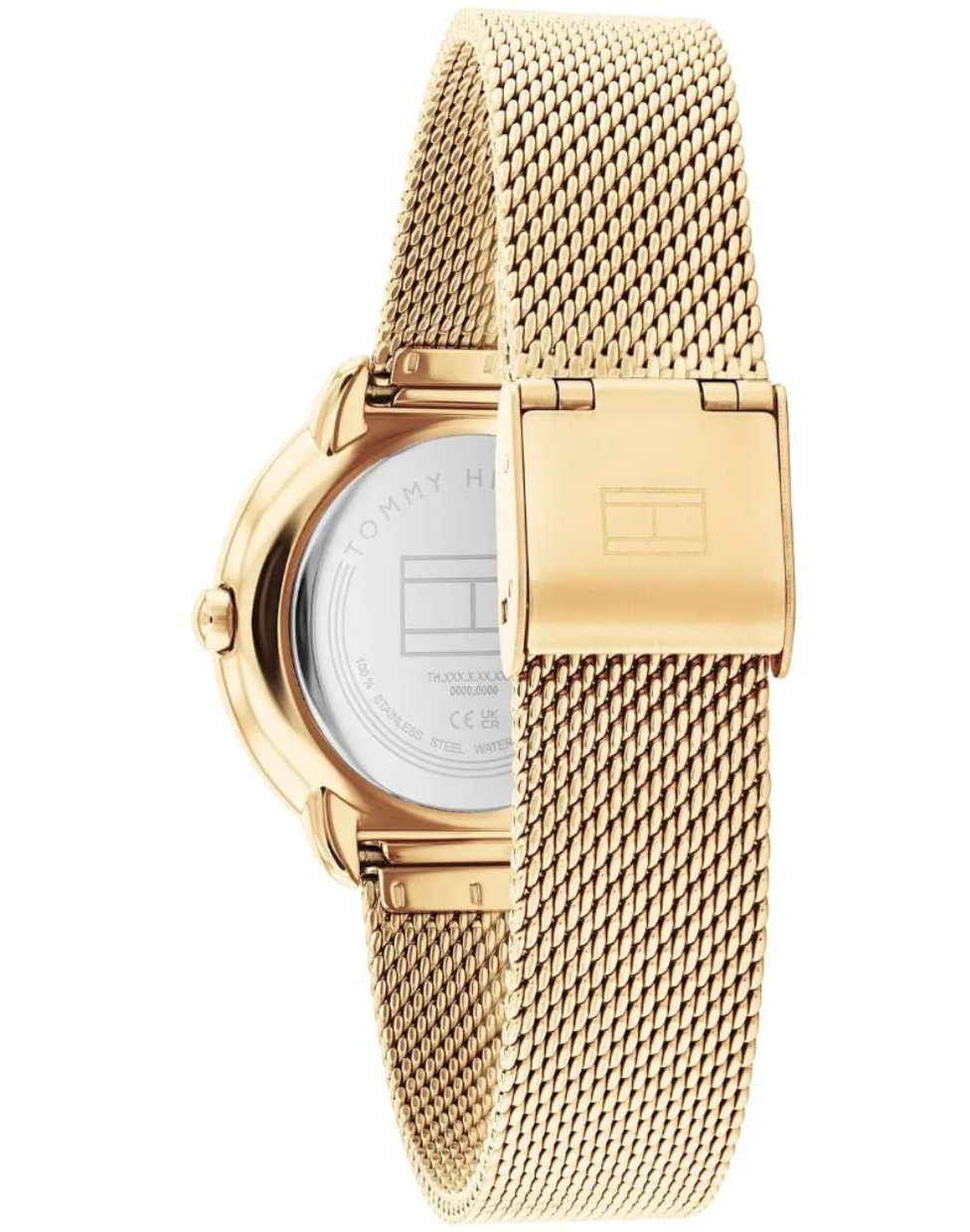 Tommy Hilfiger Womens Demi Gold Mesh Watch