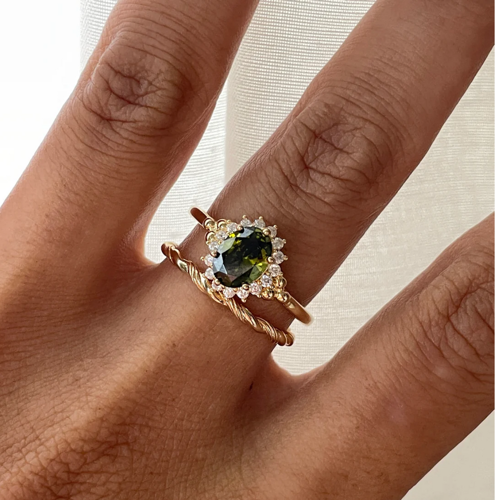 Ring With Colored Stones