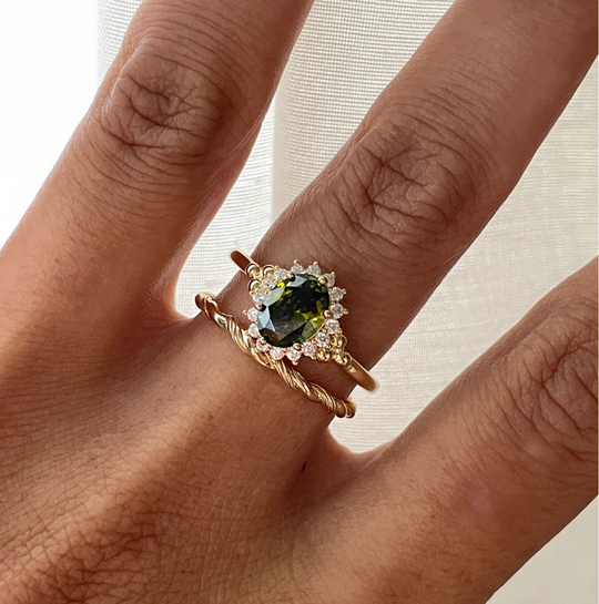 Ring With Colored Stones