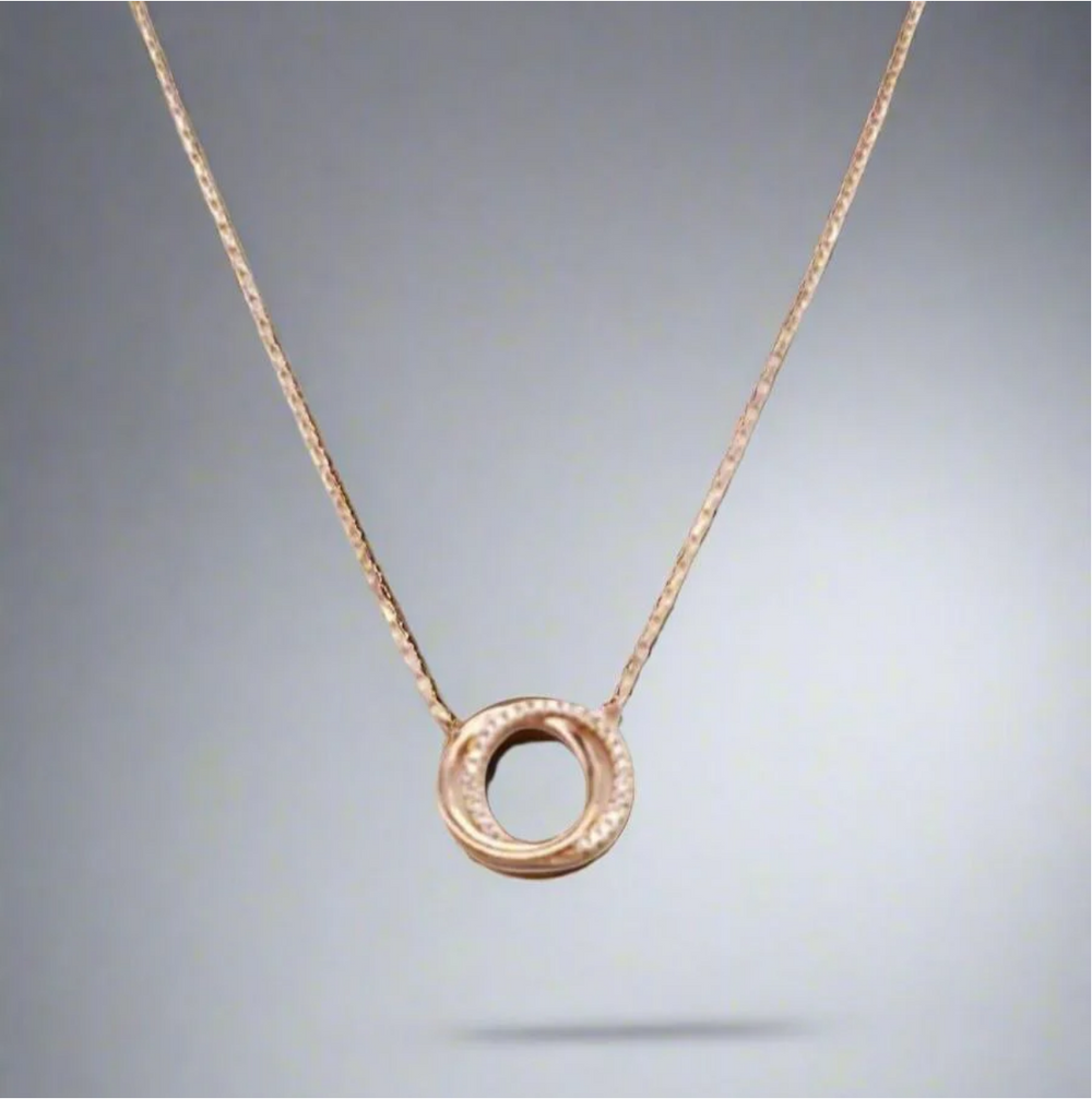 Double Circle Necklace
