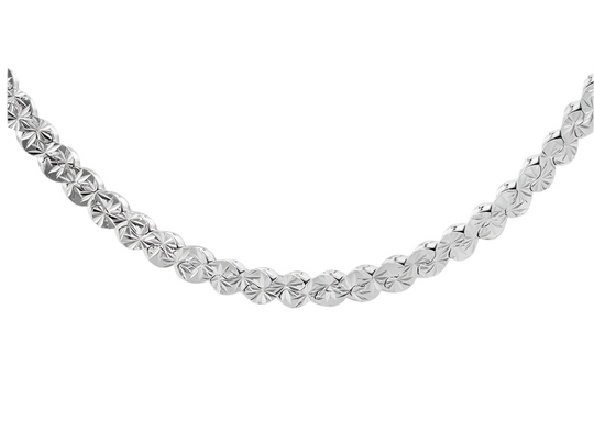 Sterling Silver Diamond Cut Serpentine Chain