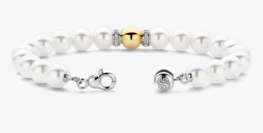 Ti Sento Milano Beaded Pearl Bracelet