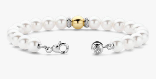 Ti Sento Milano Beaded Pearl Bracelet