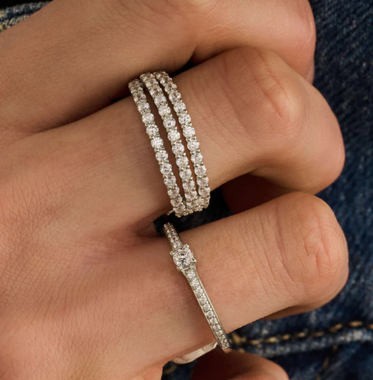 Ti Sento Stardust Zirconia Ring