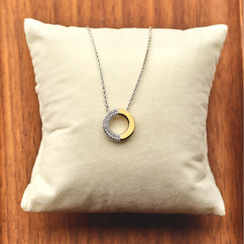Ti Sento Contrast Zirconia Necklace