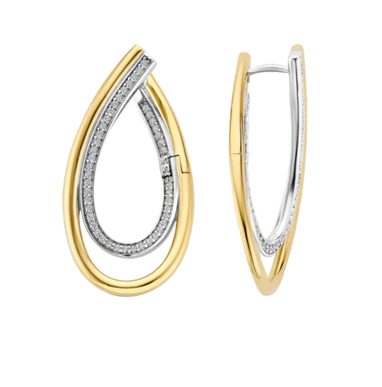 Ti Sento Organic Zirconia Earrings