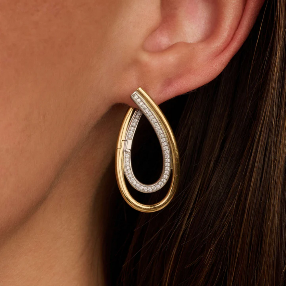 Ti Sento Organic Zirconia Earrings