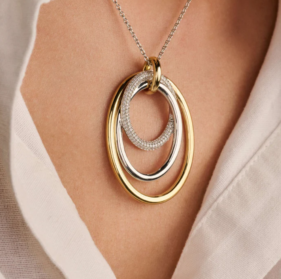 Ti Sento Layered Structure Necklace