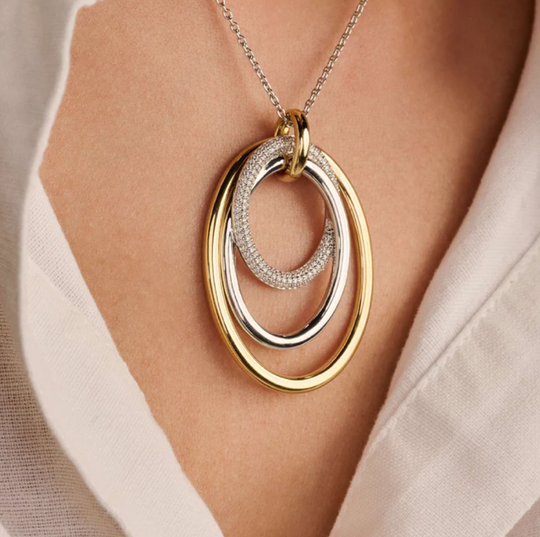 Ti Sento Layered Structure Necklace