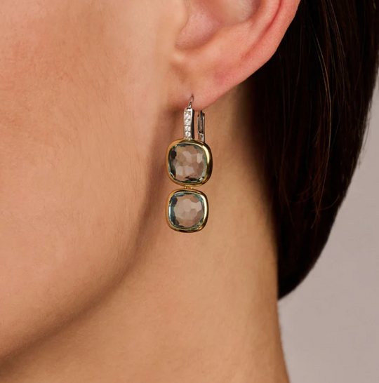 Ti Sento Double Cushion Earrings