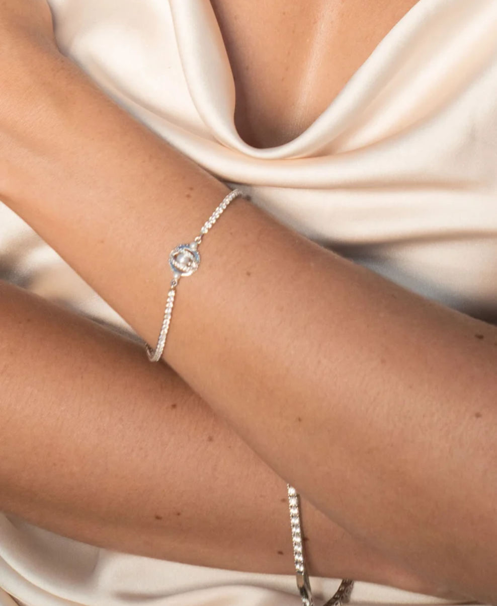 Georgini Majesty Freshwater Pearl Silver Bracelet