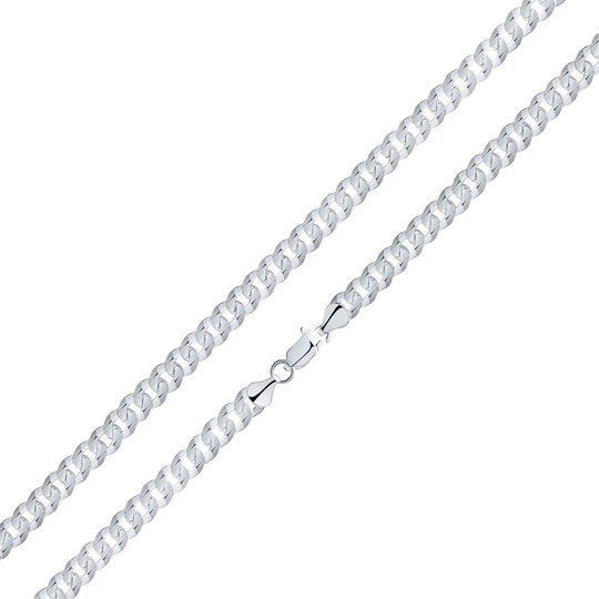Silver 6.5mm Curb 24" Chain