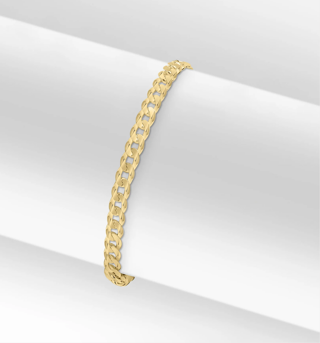 18ct Yellow Gold Vermeil 6mm Handmade Round Belcher Chain