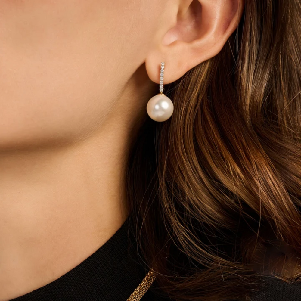 Ti Sento Icon Parel Hoops Gold Vermeil Earrings