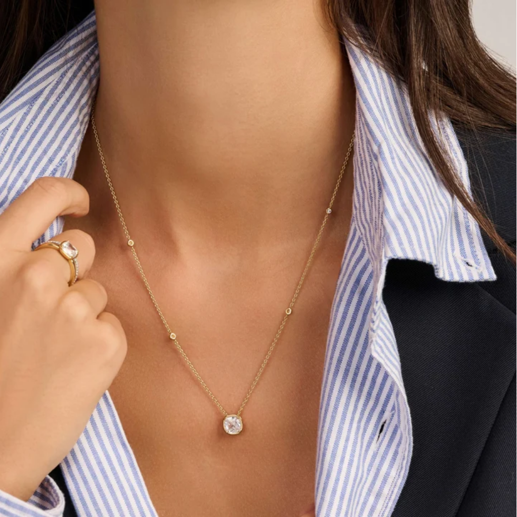 Ti Sento Round Zirconia Necklace