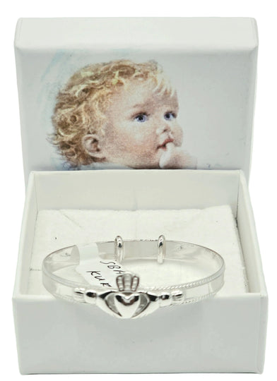 Claddagh Christening Bracelet