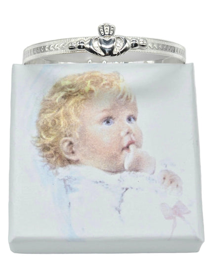 Claddagh Christening Silver Bracelet
