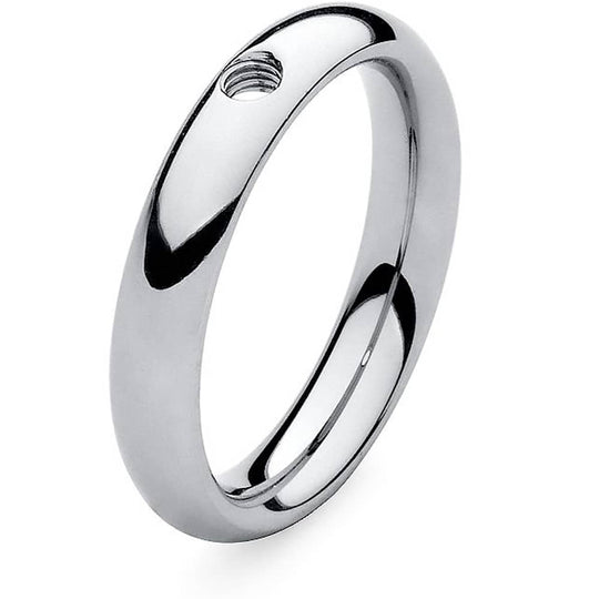 Qudo Stainless Steel Small Ring