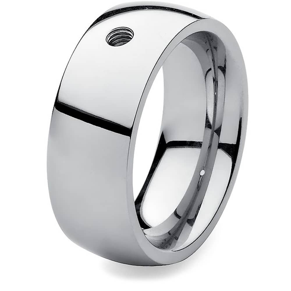 Qudo Silver Thick Ring Band