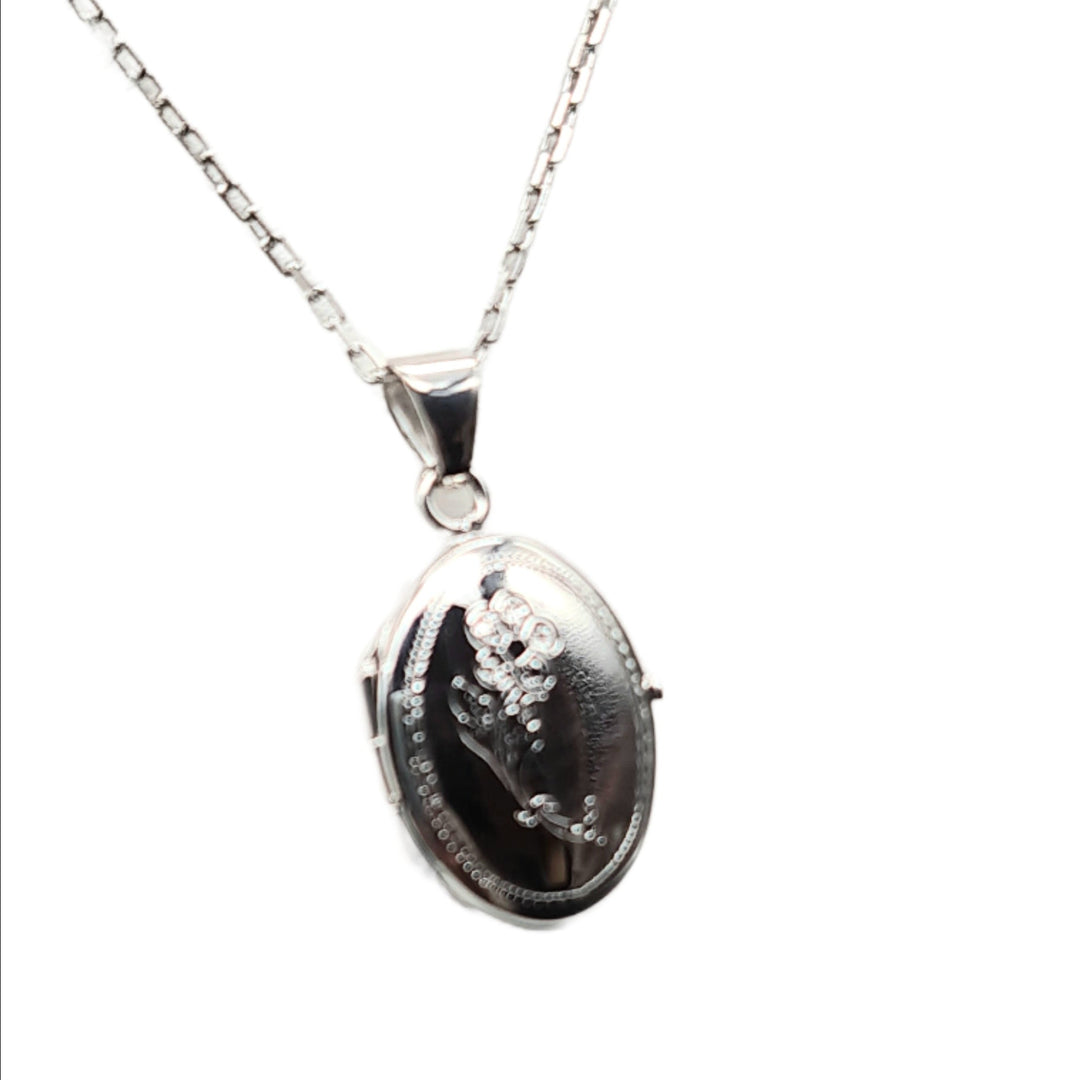 Sterling Silver Oval Locket