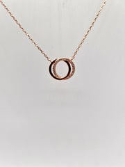 Rose Gold double circle