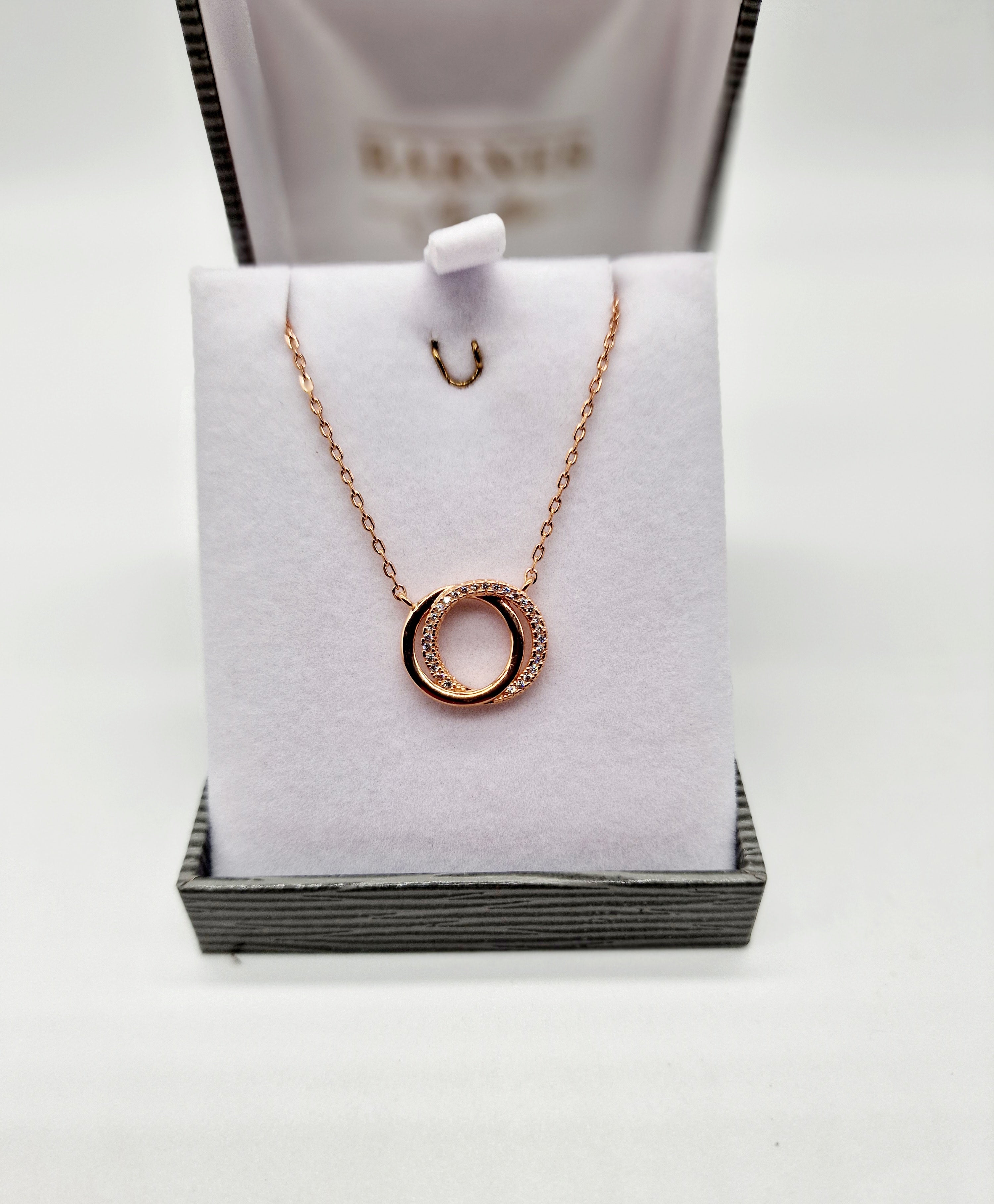 Rose Gold double circle