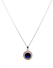 Sapphire Round Necklace