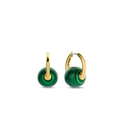 TI SENTO - Milano Green Round Earrings