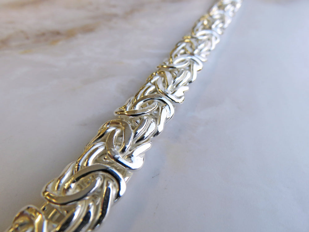 Handmade Flattened Byzantine Chain