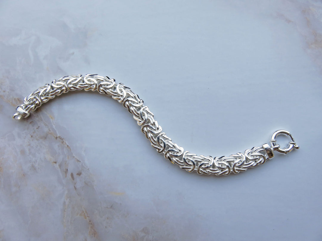 Handmade Flattened Byzantine Chain