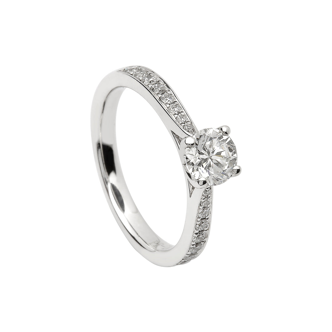 Solitaire Diamond Engagement Ring