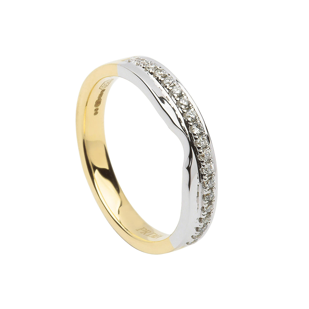 Two Toned Diamond Eternity Ring